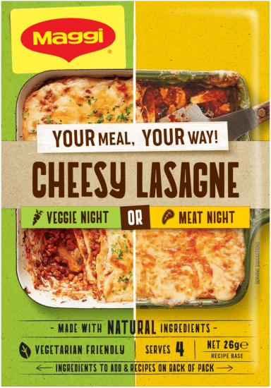 MAGGI Cheesy Lasagne - Front of Pack