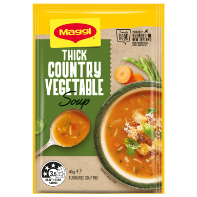 MAGGI Thick Country Vegetable Packet Soup - Front