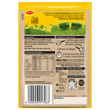 MAGGI Cheese Sauce 32g Back