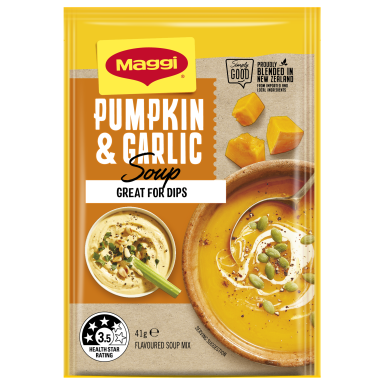 MAGGI Pumpkin & Roasted Garlic Packet Soup - Front