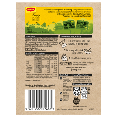 MAGGI Roast Chicken Gravy Value Pack - Back