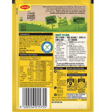 MAGGI Three Cheese Potato Bake FOP