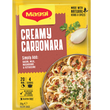 Maggi Creamy Carbonara Recipe Base FOP