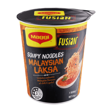 FUSIAN Soupy Noodles Malaysian Laksa Front of Cup