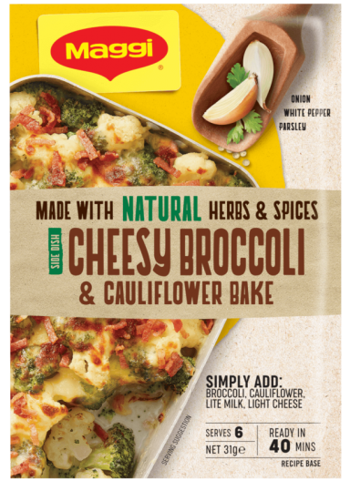 MAGGI Cheesy Broccoli & Cauliflower Bake FOP