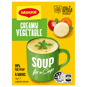 Creamy Vegetable Soup for a Cup