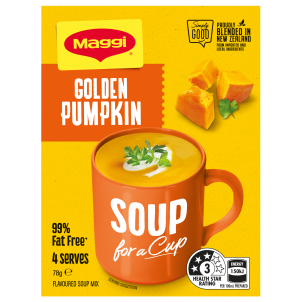 Golden Pumpkin Soup for a Cup