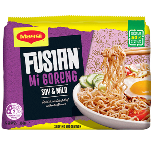 FUSIAN Mi Goreng Soy & Mild Spice Noodles 5PK