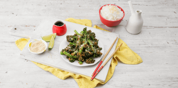 Japanese Style Air Fryer Broccolini (Vegetarian)