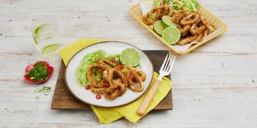 Air Fryer Crispy Salt And Pepper Calamari